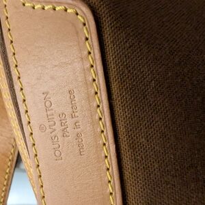 Louis Vuitton Brown and Tan Leather Bag